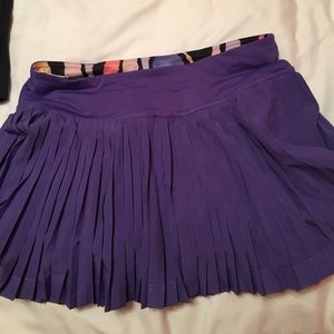 Lululemon purple pleated tennis skirt size 4